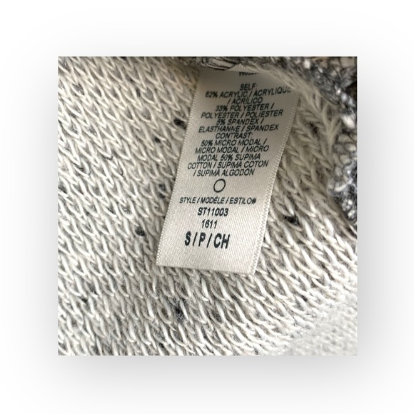 new Splendid ✶ Morrow Bay Boxy Waffle Textured Sweatshirt Hoodie ✶ Grey ✶ Small - Picture 10 of 16